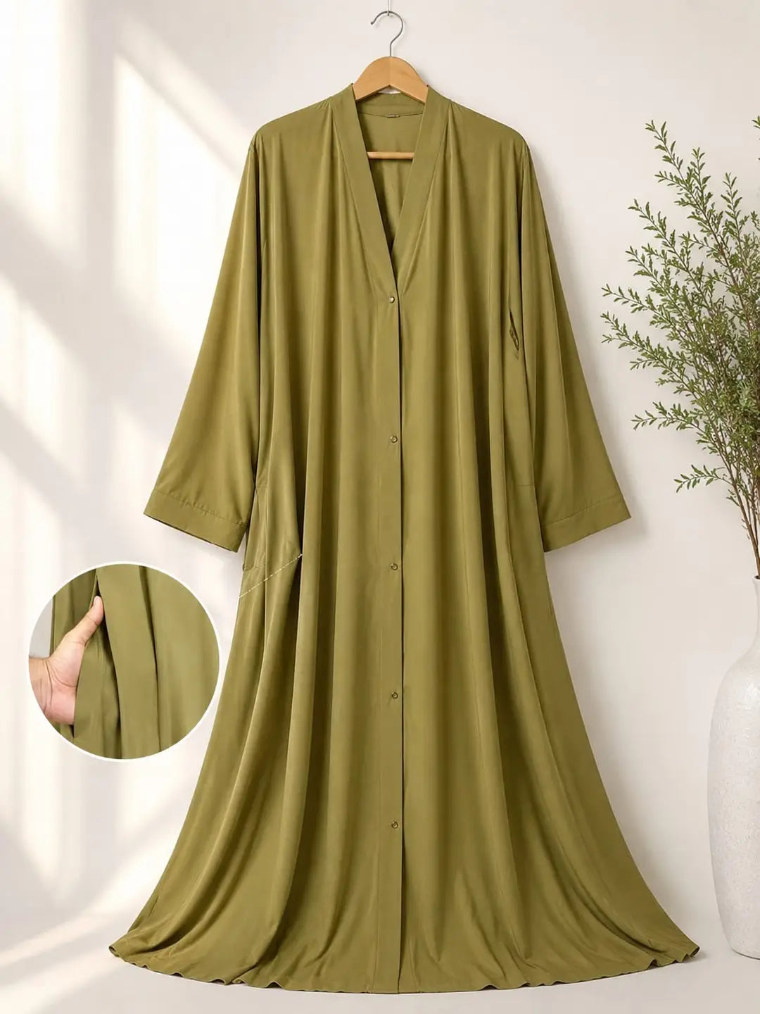 Georgette Plain Full Abaya