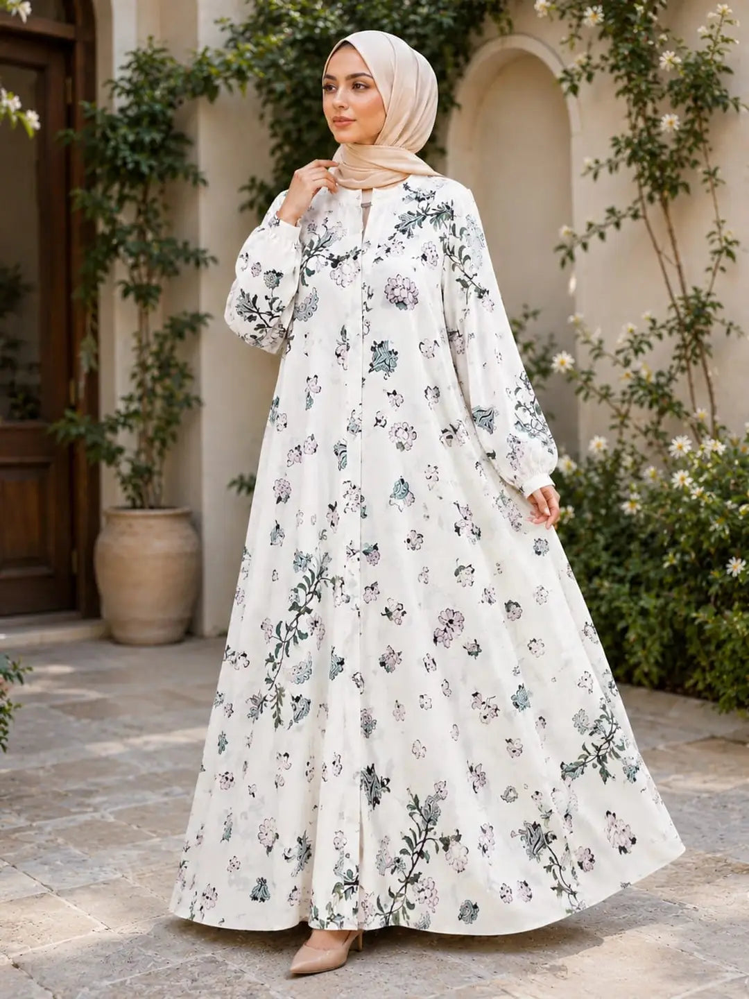 Georgette Printed Classic Abaya