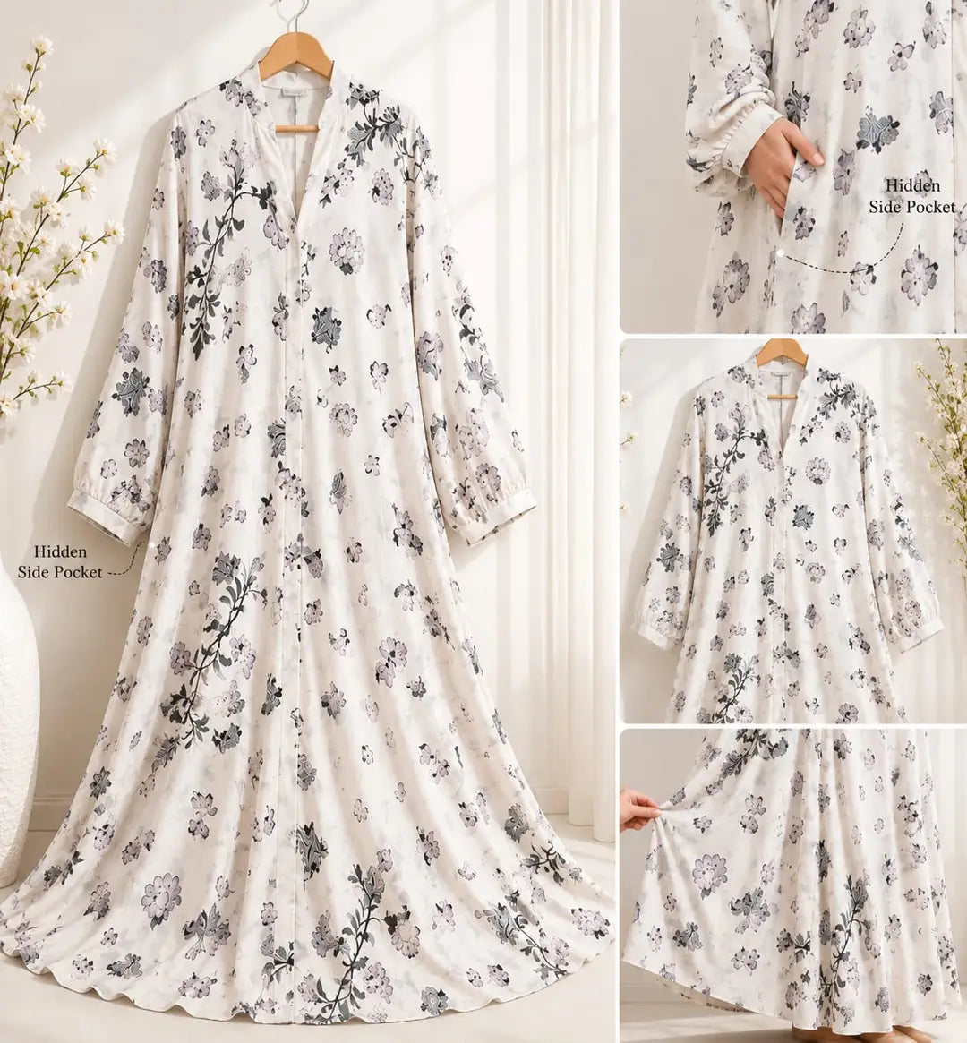 Georgette Printed Classic Abaya