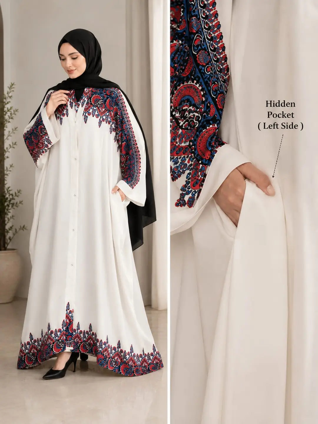 Georgette Printed Classic Abaya