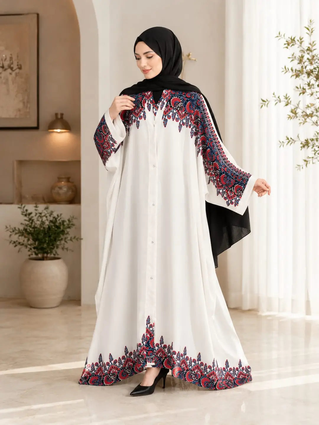 Georgette Printed Classic Abaya
