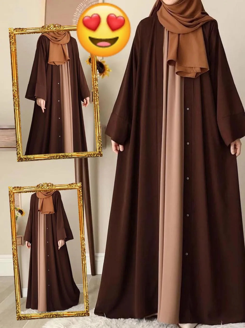 Georgette Plain Classic Abaya