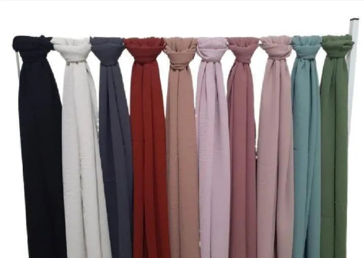 Stylish Chiffon Scarf Set 4 PCS Multicolor