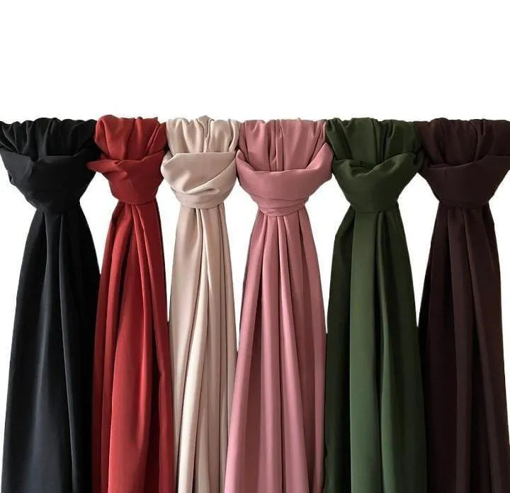 Stylish Chiffon Scarf Set 4 PCS Multicolor