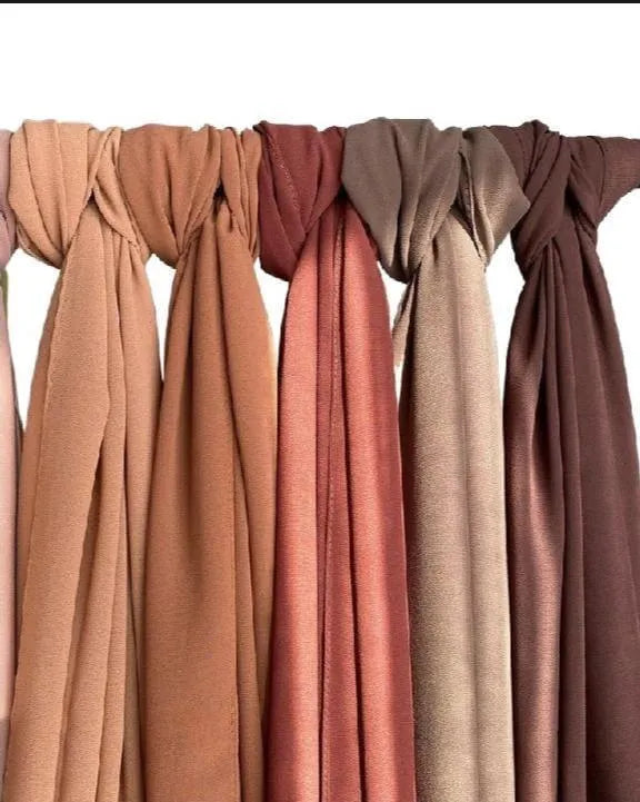 Stylish Chiffon Scarf Set 4 PCS Multicolor